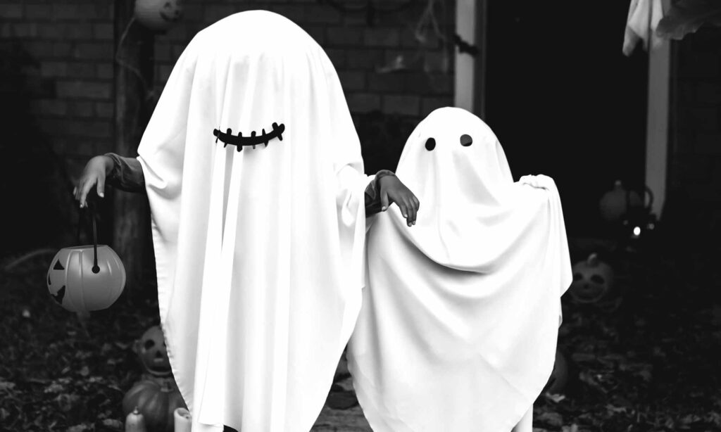 Ghosts or actually people in sheets